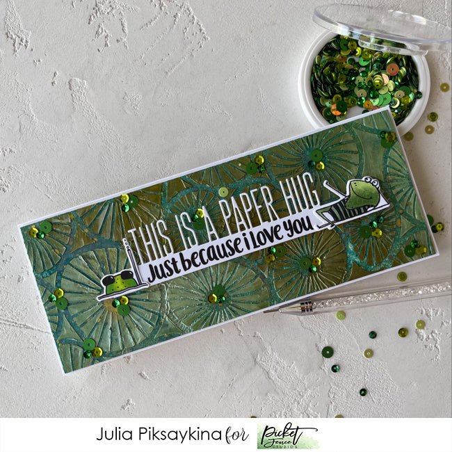 This is a Paper Hug with Julia - Picket Fence Studios