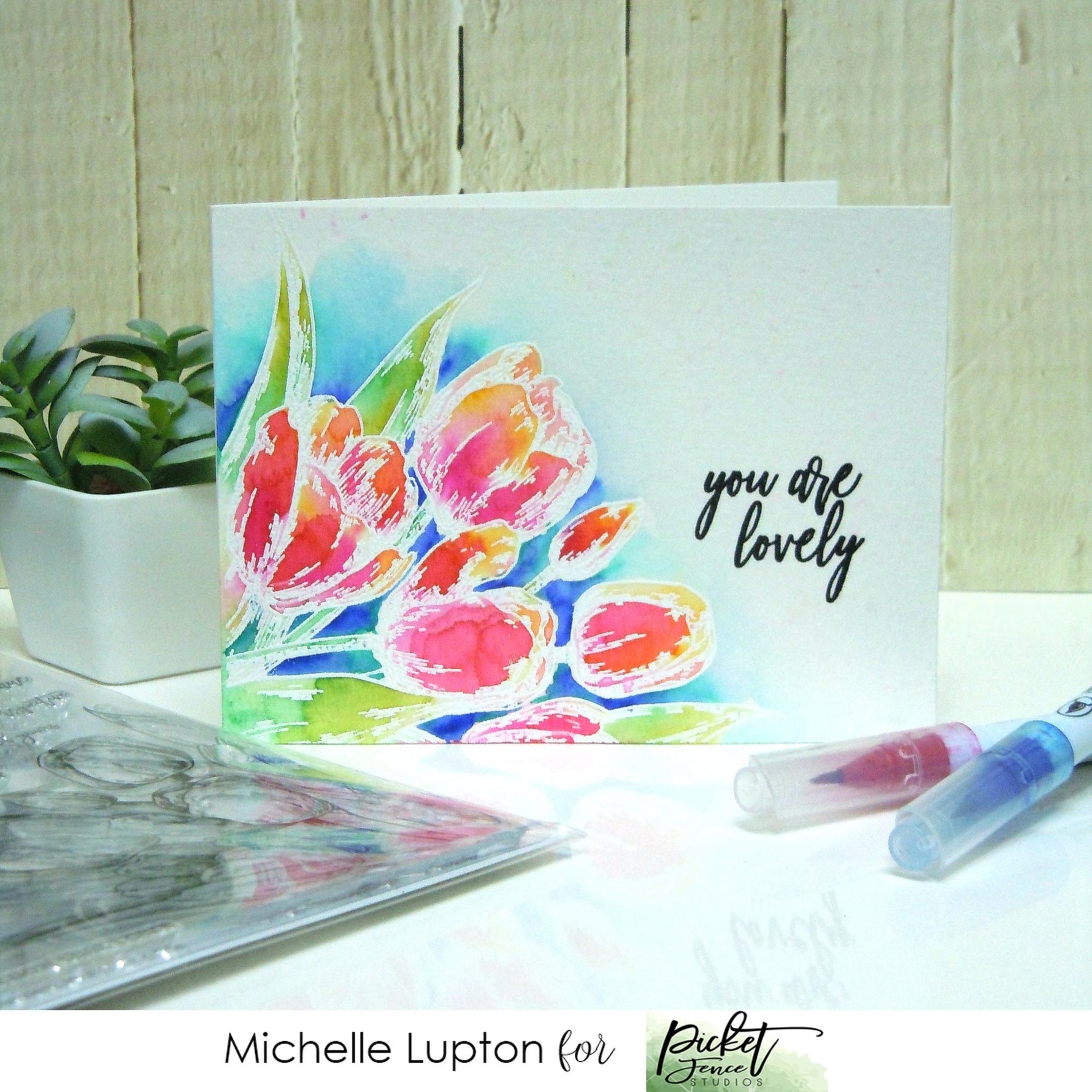 Watercolour Tulips with Michelle - Picket Fence Studios