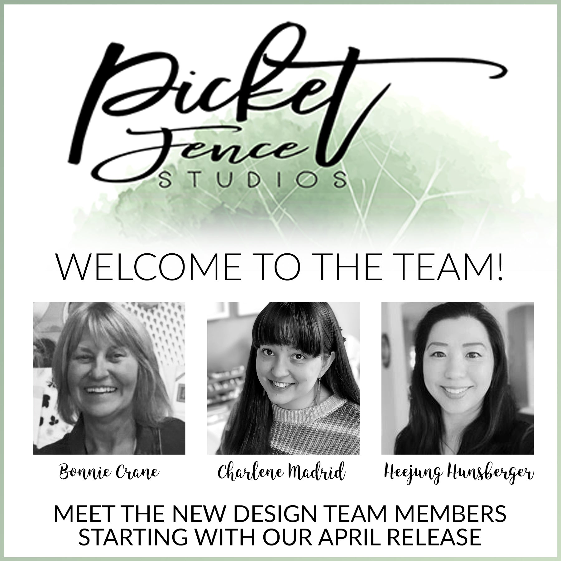 Welcome Heejung, Bonnie, and Charlene | New Design Team Members - Picket Fence Studios