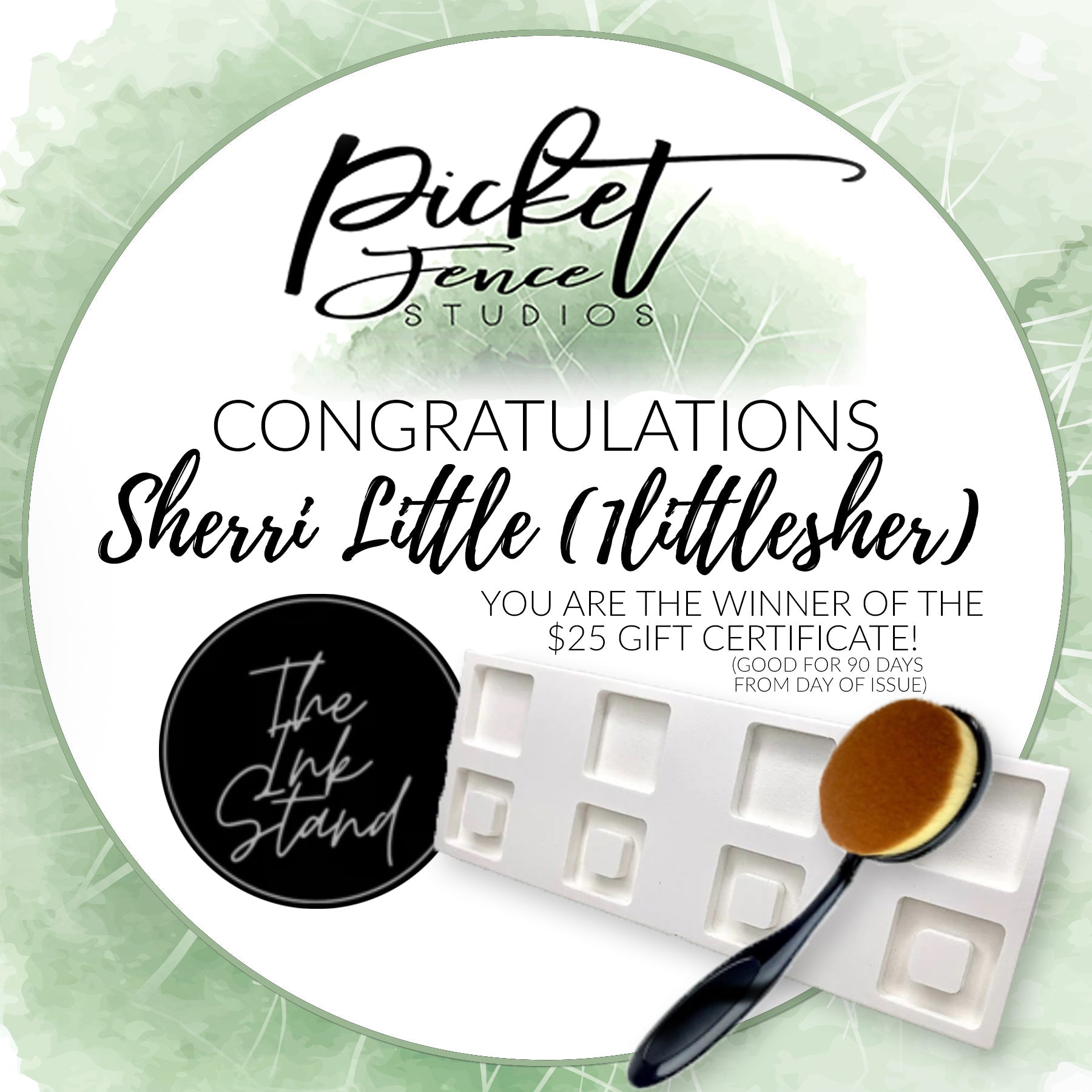 Winner of the Instagram Hop & Giveaway ft. The Ink Stand - Picket Fence Studios