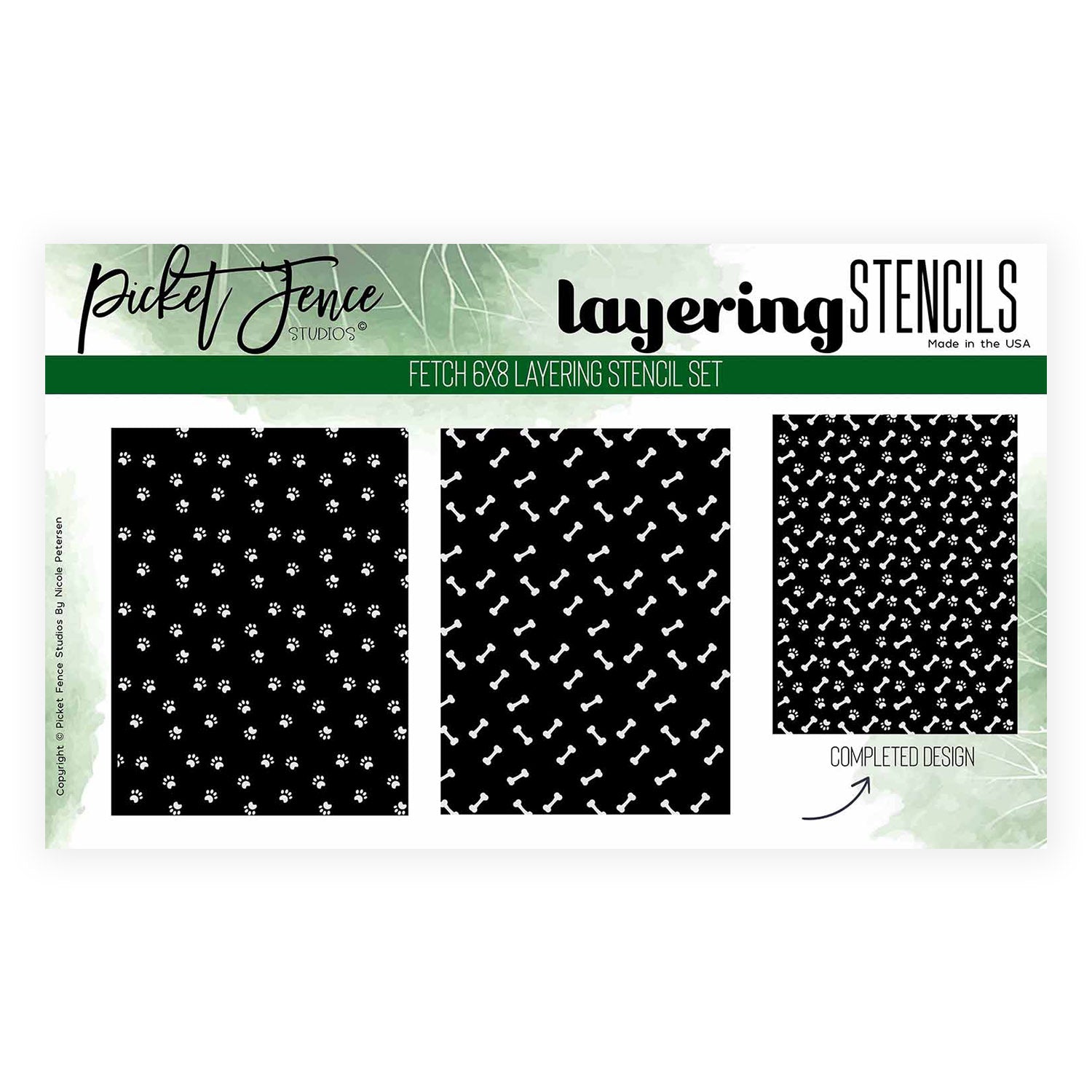 Fetch 6x8 Layering Stencil Set