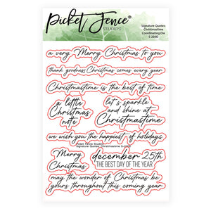 Signature Quotes: Christmastime Coordinating Die