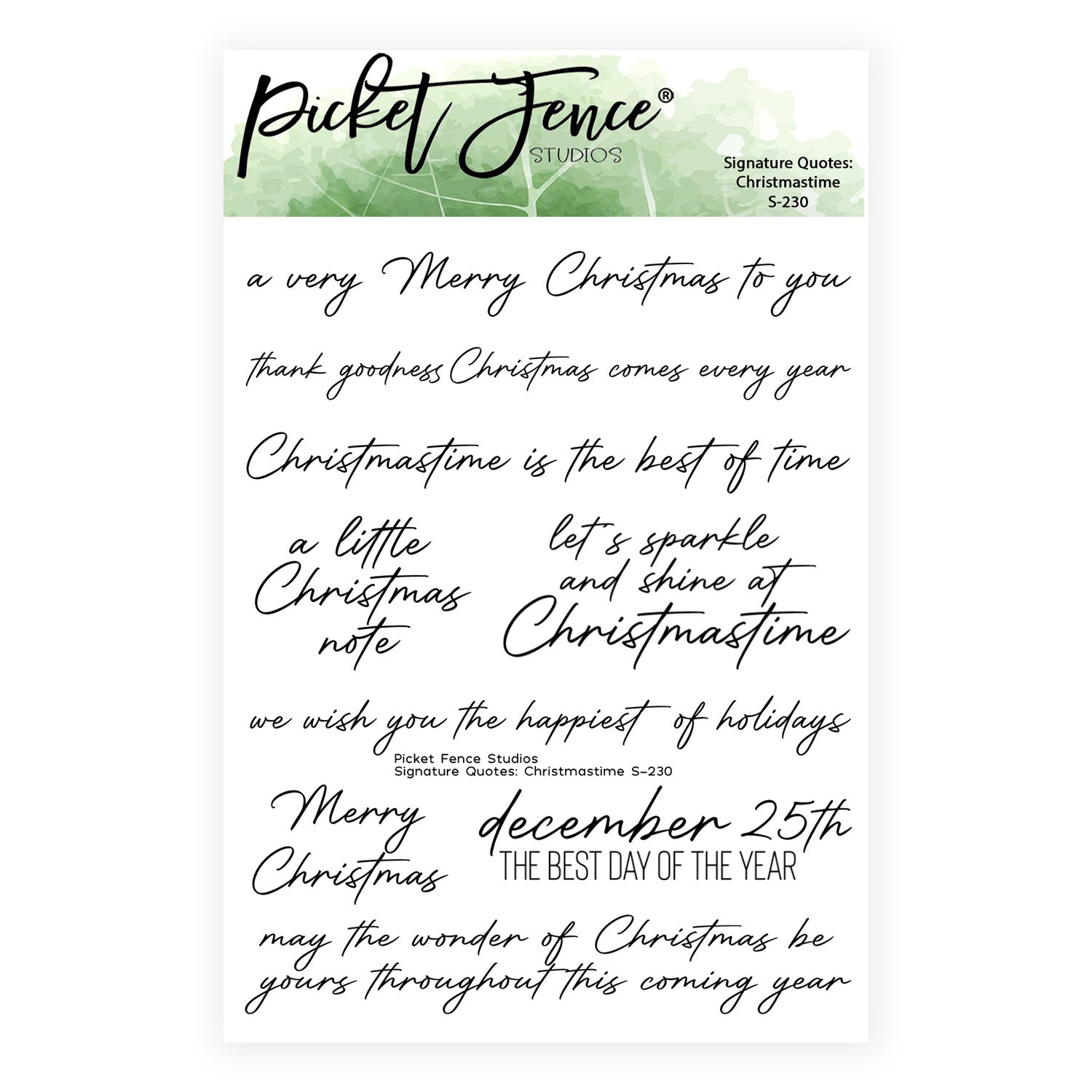 Signature Quotes: Christmastime with Coordinating Die Set