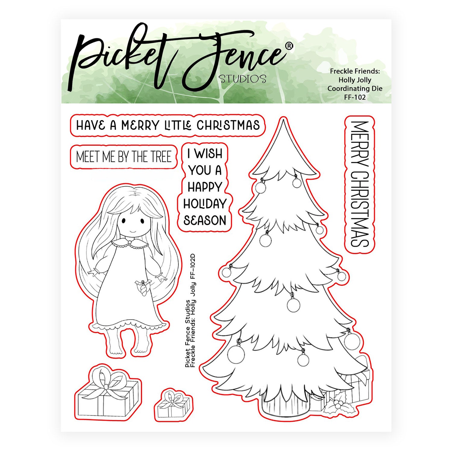 Freckle Friends: Holly Jolly with Coordinating Die