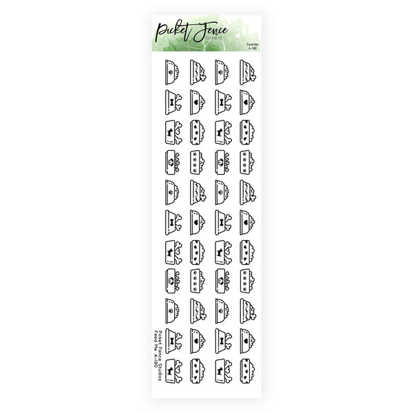 Rectangular Seamless Stamp: Feed Me