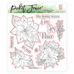 Peaceful Christmas Flowers Coordinating Die