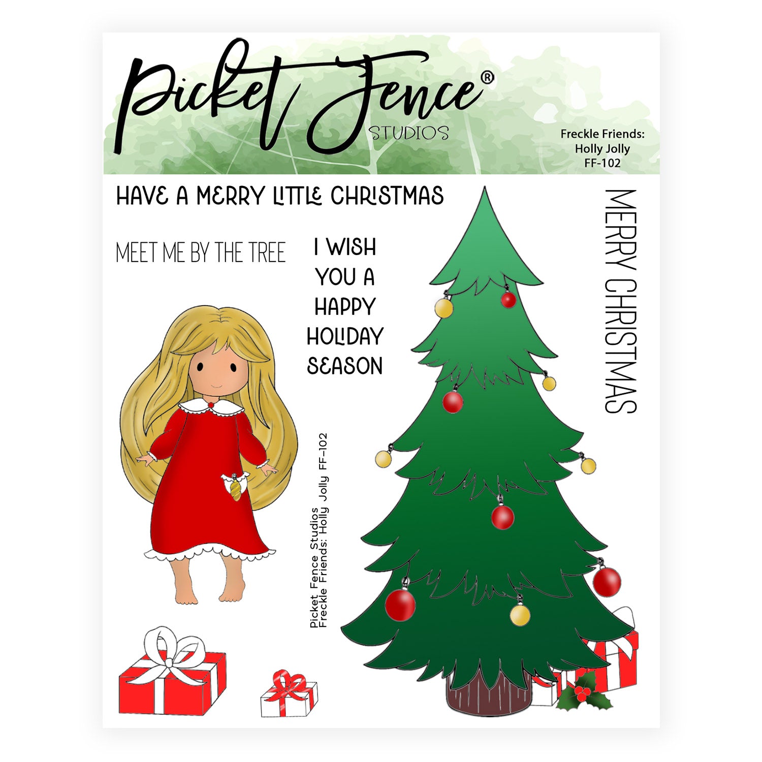 Freckle Friends: Holly Jolly with Coordinating Die