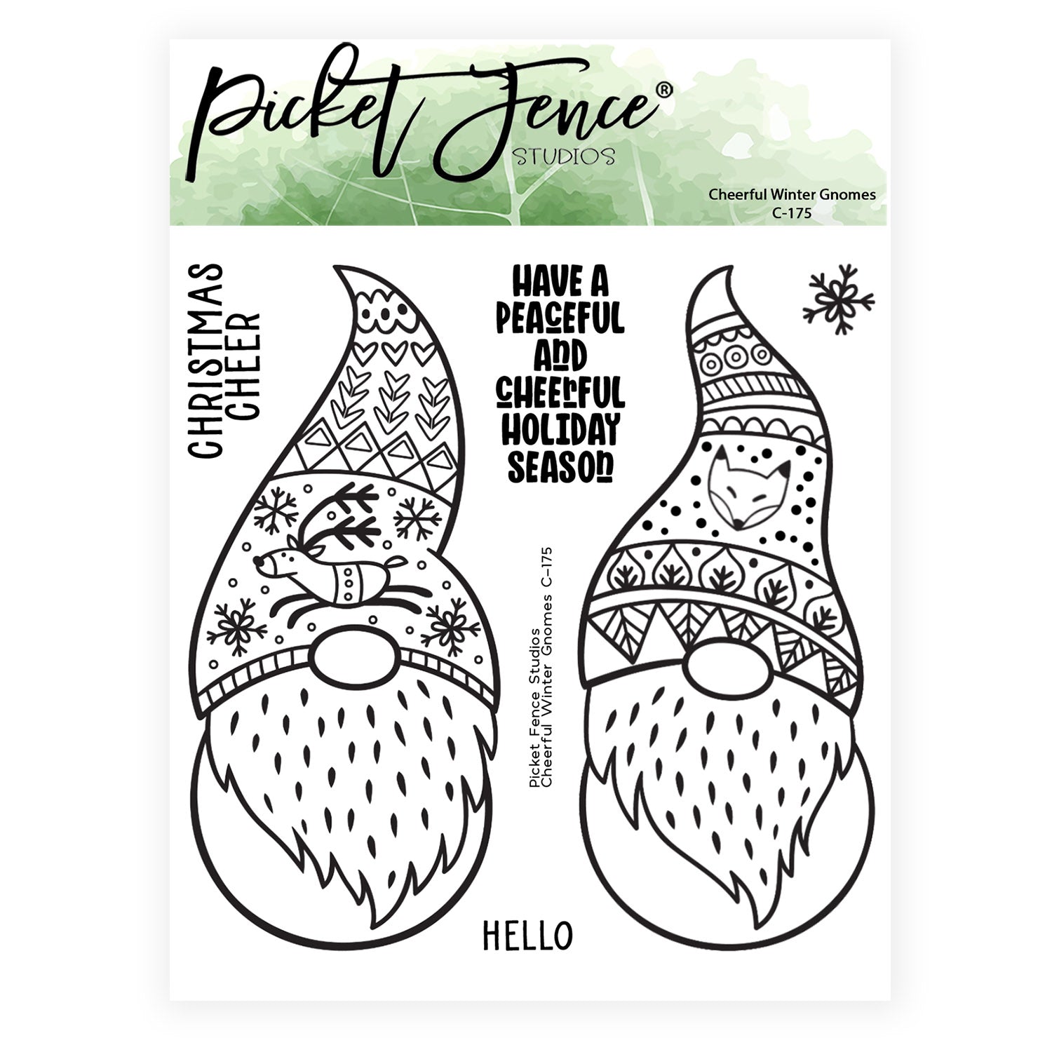 Cheerful Winter Gnomes with Coordinating Die Set