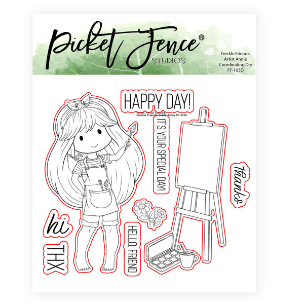 BUY ALL: OCTOBER 2024 Freckle Friends: Artist Annie Stamp and Die Bundle