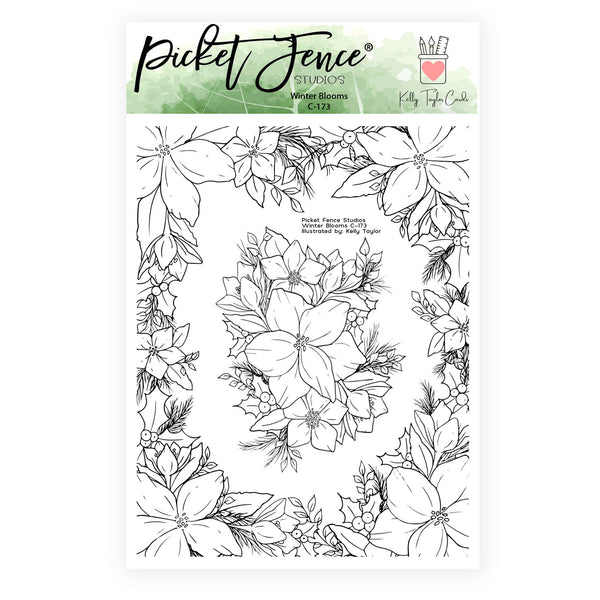 BUY ALL: SEPTEMBER 2024 Winter Blooms Stamp and Die Bundle