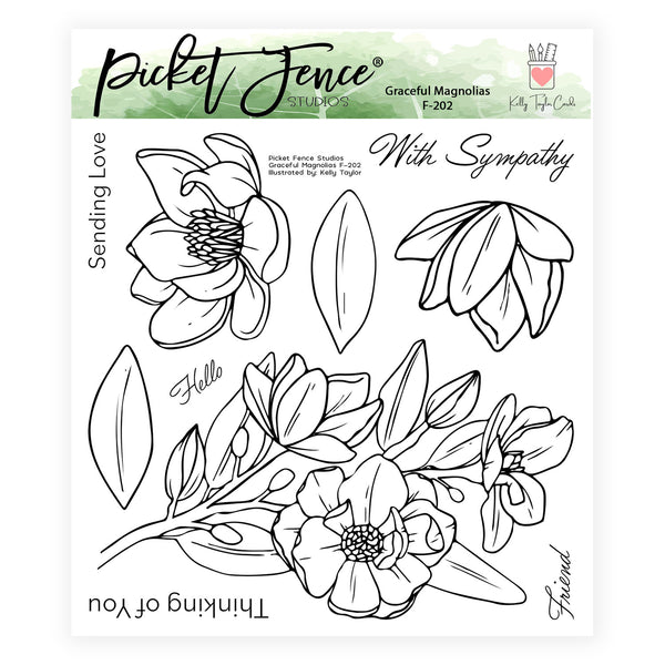 BUY ALL: OCTOBER 2024 Graceful Magnolias Stamp and Die Bundle