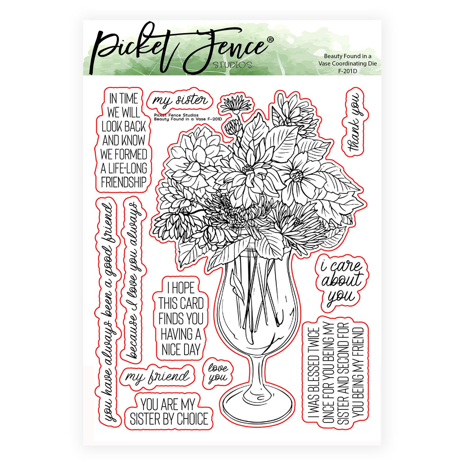 Beauty Found in a Vase Coordinating Die