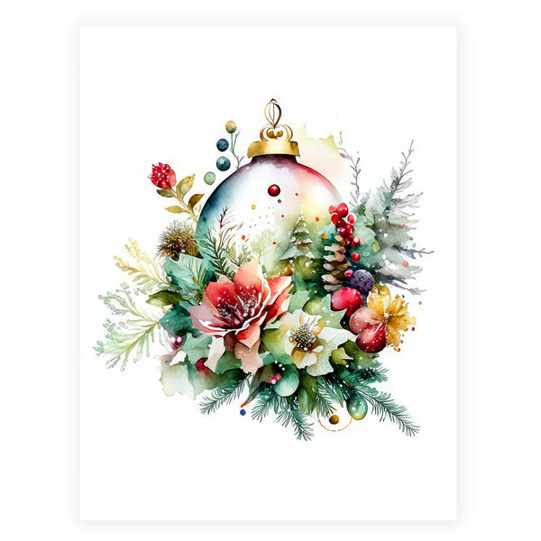 Fabulously Glossy A2 Card Fronts - A Watercolor Christmas