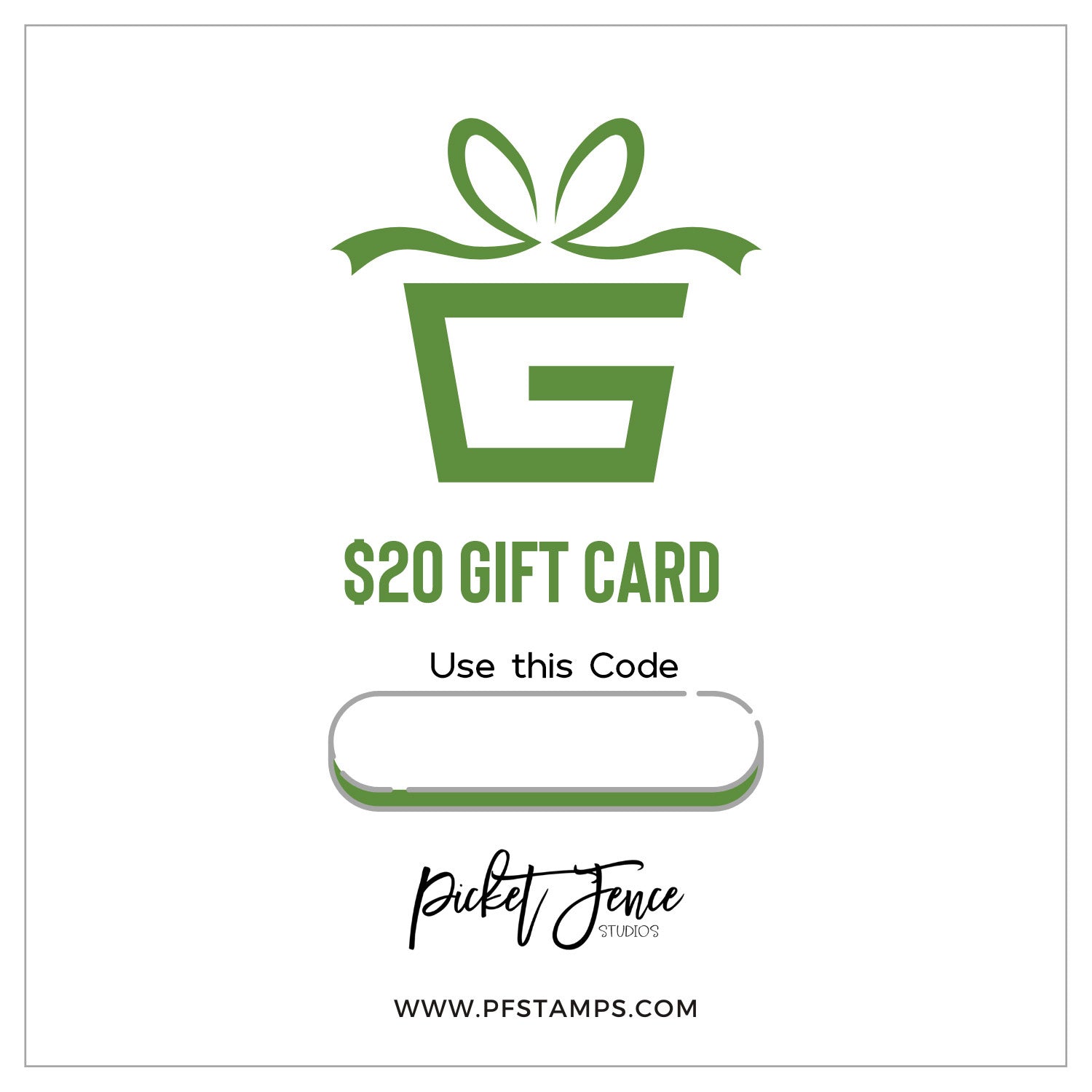 $20 Gift Certificate