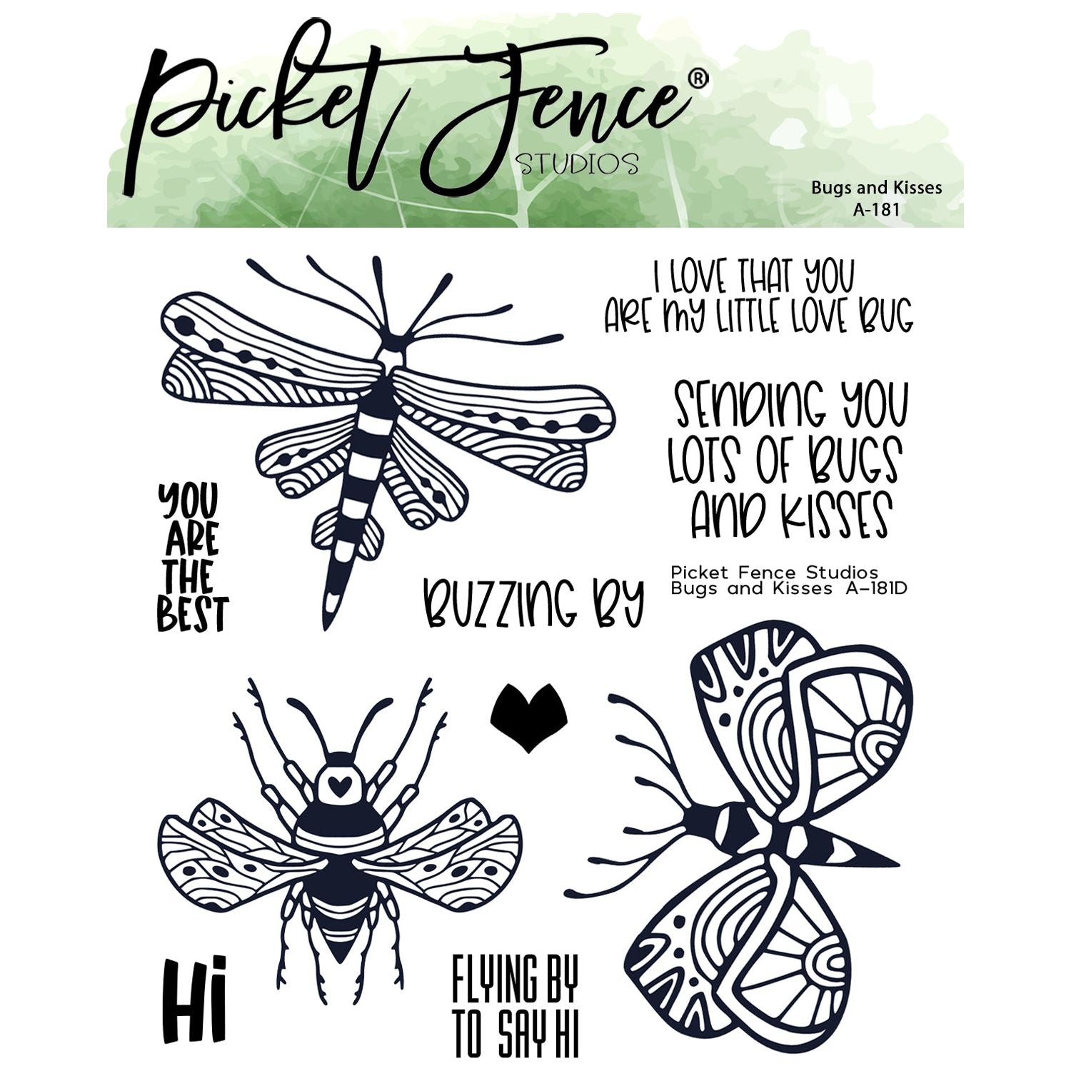 Bugs and Kisses with Coordinating Die Set