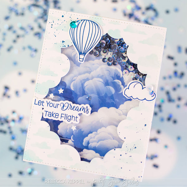 Fabulously Glossy A2 Card Fronts - Blue Skies Ahead