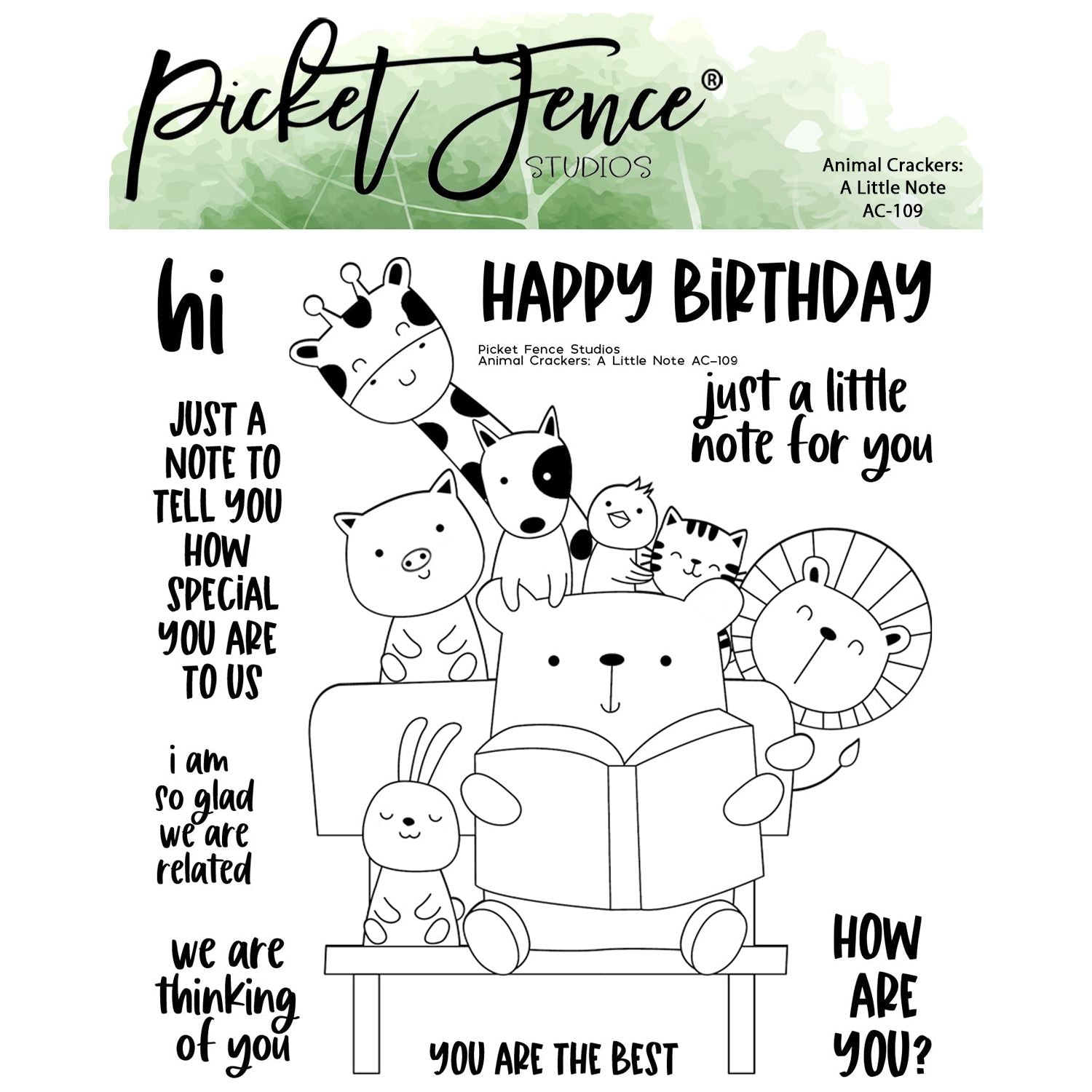 Animal Crackers: A Little Note with Coordinating Die Set