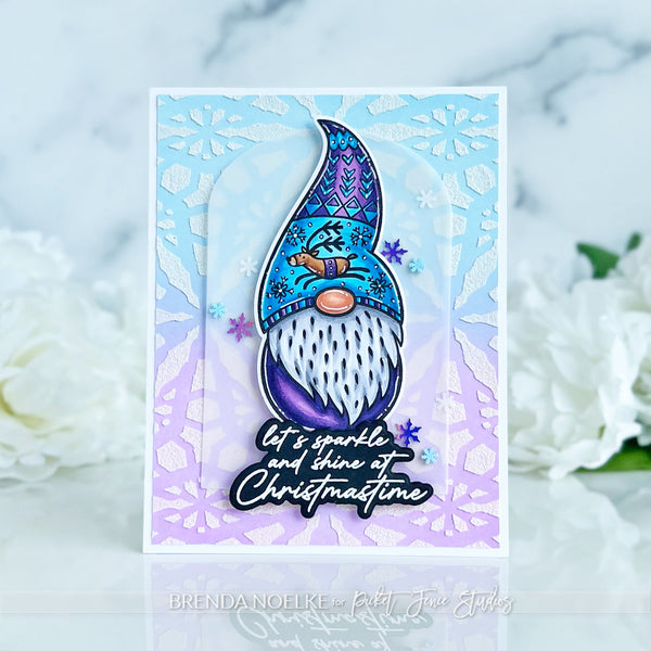 BUY ALL: SEPTEMBER 2024 Cheerful Winter Gnomes Stamp and Die Bundle