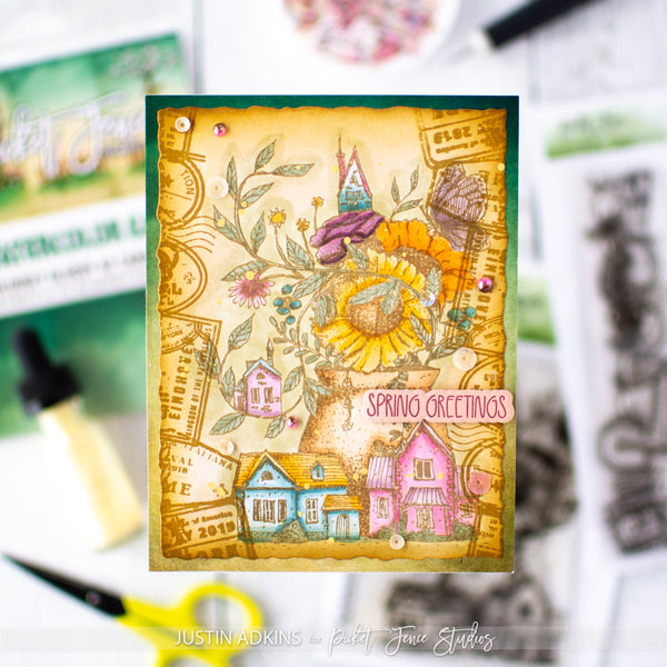 A Spring Retreat Stamp and Coordinating Die Set