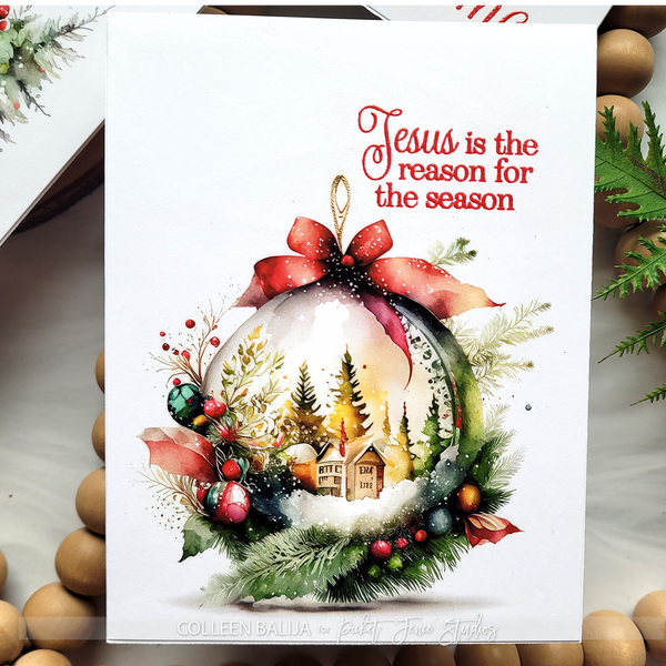 Fabulously Glossy A2 Card Fronts - A Watercolor Christmas