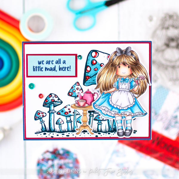 Fabulously Glossy 5x7 Card Fronts - Alice in Wonderland