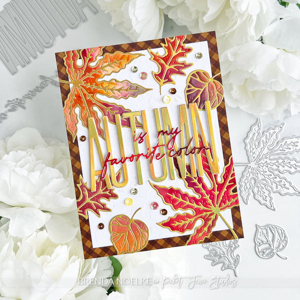 Fabulously Glossy A2 Card Fronts - Fun Fall Gingham