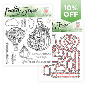 BUY ALL: You're on the Way Up! Stamp set with Coordinating Die Set by Kelly Taylor