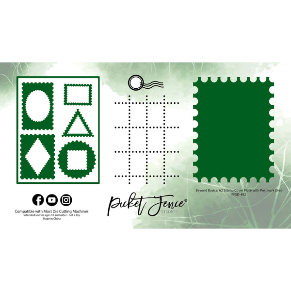 Beyond Basics: A2 Stamp Cover Plate with Postmark Dies