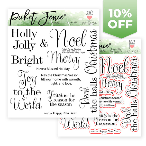 BUY ALL: SEPTEMBER 2024 Deck the Halls Stamp and Die Bundle