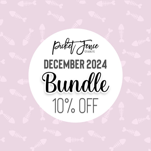 BUY ALL: DECEMBER 2024 Stamps with Coordinating Dies Bundle