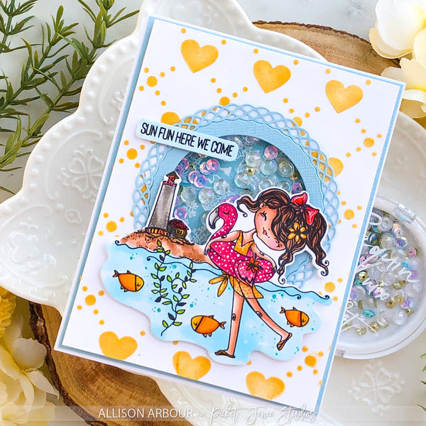 Dear Summer Loving Stamp with Coordinating Die Set