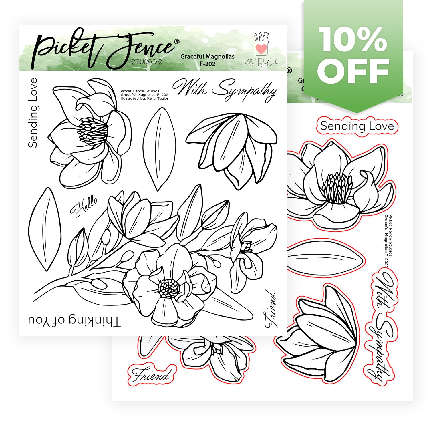 BUY ALL: OCTOBER 2024 Graceful Magnolias Stamp and Die Bundle