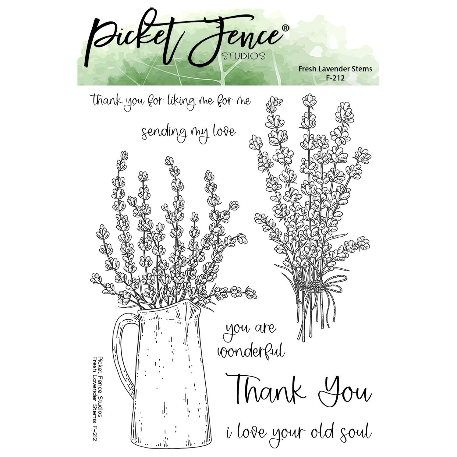 Fresh Lavender Stems Coordinating Die Set