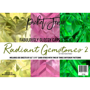 Fabulously Glossy Card Stock - Radiant Gemstones 2