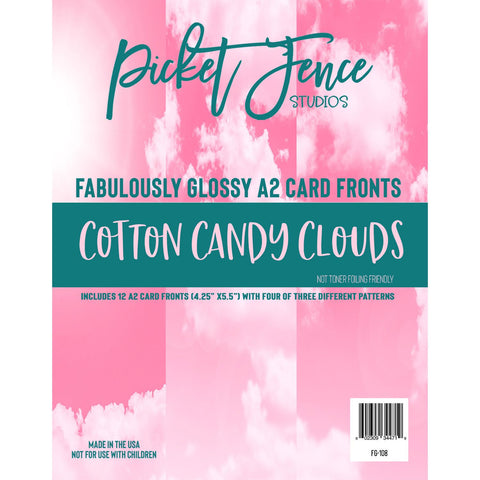 Fabulously Glossy A2 Card Fronts - Cotton Candy Clouds
