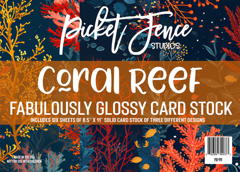 Fabulously Glossy Card Stock - Coral Reef