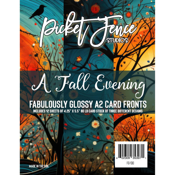 Fabulously Glossy A2 Card Fronts - A Fall Evening