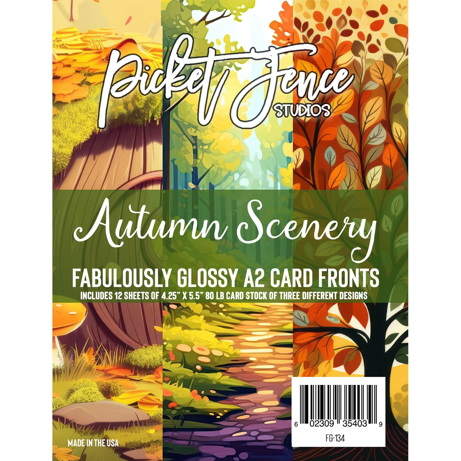 Fabulously Glossy A2 Card Fronts - Autumn Scenery