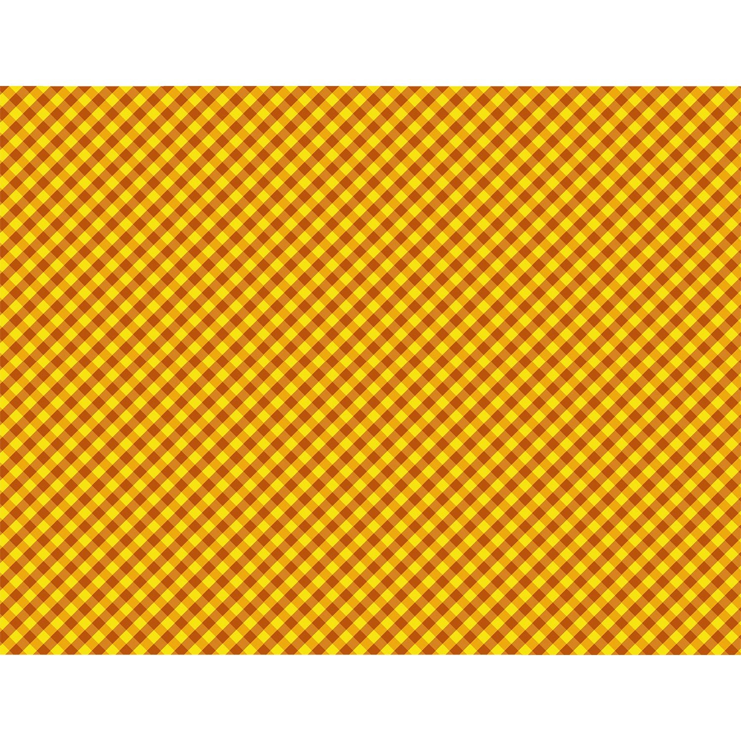 Fabulously Glossy Card Stock - Fun Fall Gingham