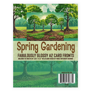 Fabulously Glossy A2 Card Fronts - Spring Gardening