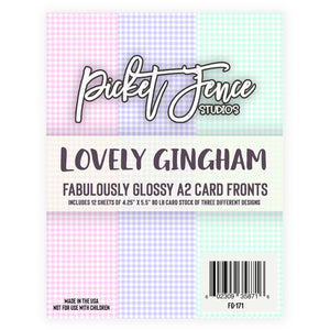 Fabulously Glossy A2 Card Fronts - Lovely Gingham