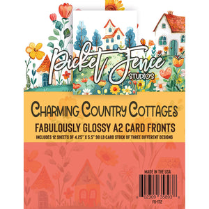 Fabulously Glossy A2 Card Fronts - Charming Country Cottages