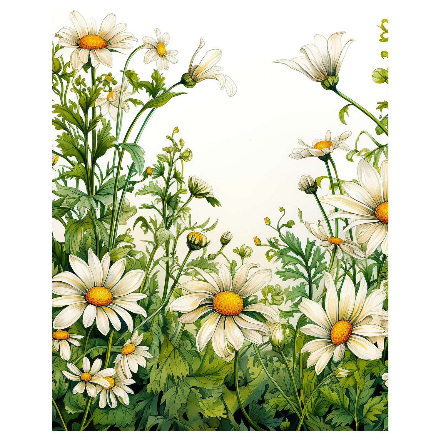 Fabulously Glossy A2 Card Fronts - Wild Daisies