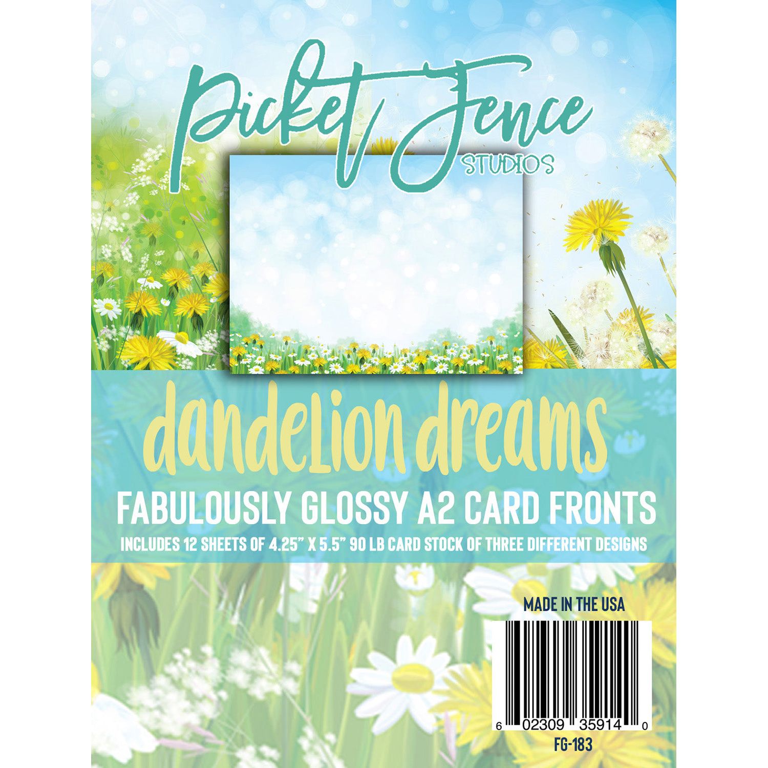 Fabulously Glossy A2 Card Fronts - Dandelion Dreams