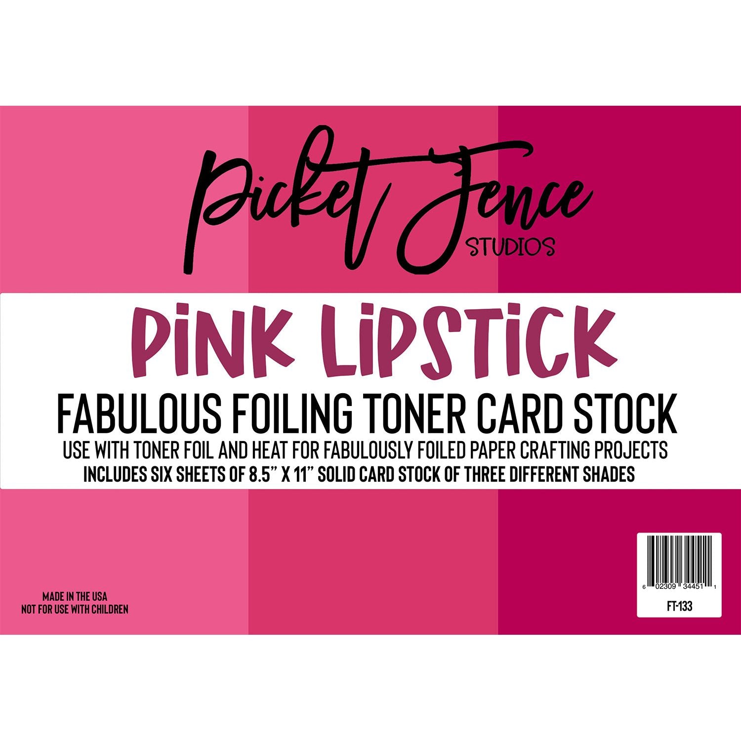 Fabulous Foiling Toner Card Stock - Pink Lipstick