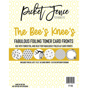 Fabulous Foiling Toner A2 Card Fronts - The Bee's Knees