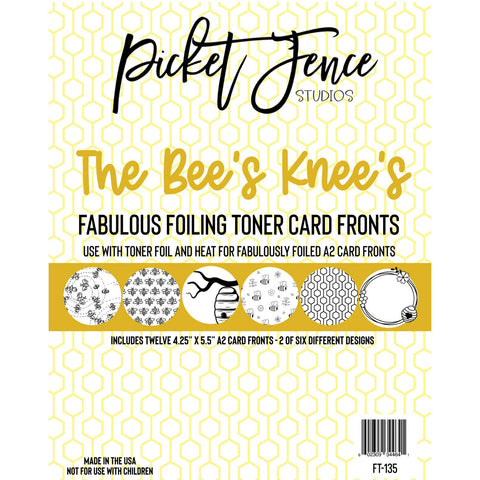 Fabulous Foiling Toner A2 Card Fronts - The Bee's Knees