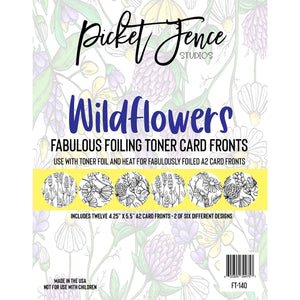Fabulous Foiling Toner A2 Card Fronts - Wildflowers