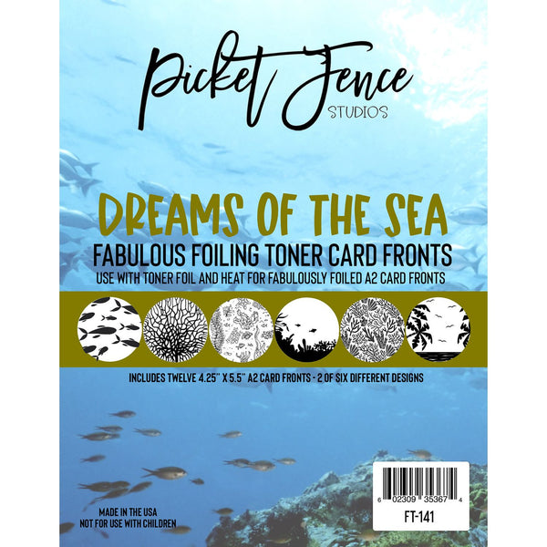 Fabulous Foiling Toner A2 Card Fronts - Dreams of the Sea