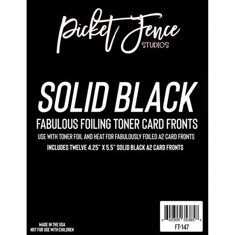 Fabulous Foiling Toner A2 Card Fronts - Solid Black